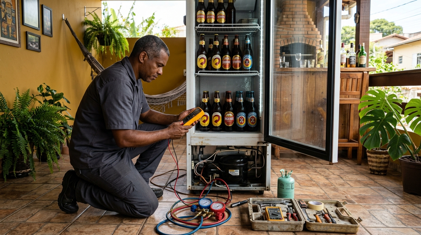 Conserto de placa eletrônica de cervejeira em Jundiaí‑SP